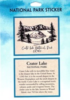 Impact Photographics Crater Lake National Park Passport Sticker Field Note